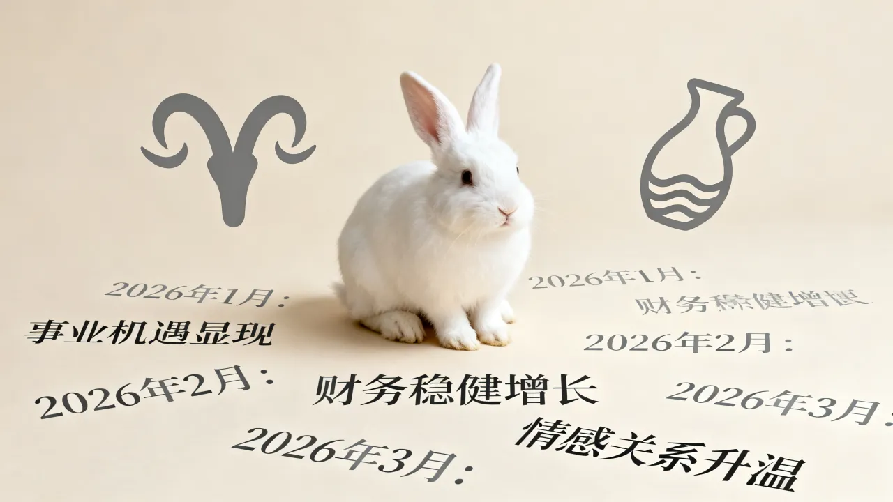属兔摩羯座2026年每月运势如何,属兔太阳水瓶座2026年运势详解 属兔摩羯座2026年每月运势如何,属兔太阳水瓶座2026年运势详解