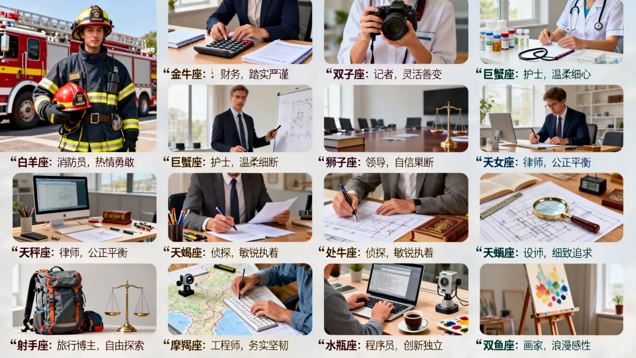 十二星座最适合什么工作？十二星座职业性格与岗位推荐
