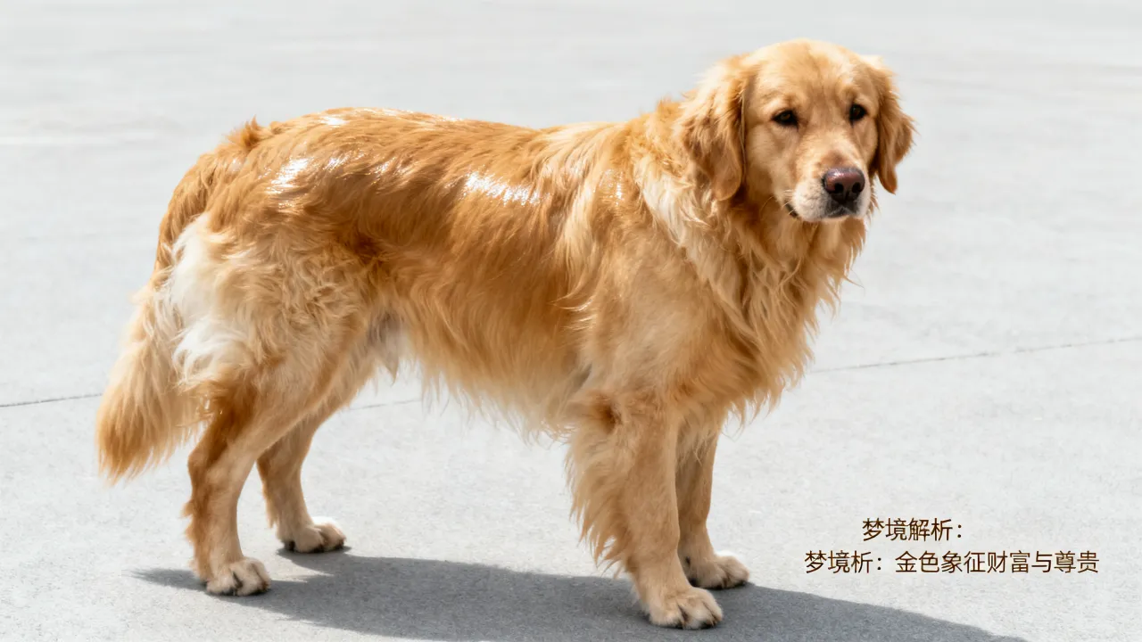 梦见金色狗是什么预兆？，梦见金色狗预示什么