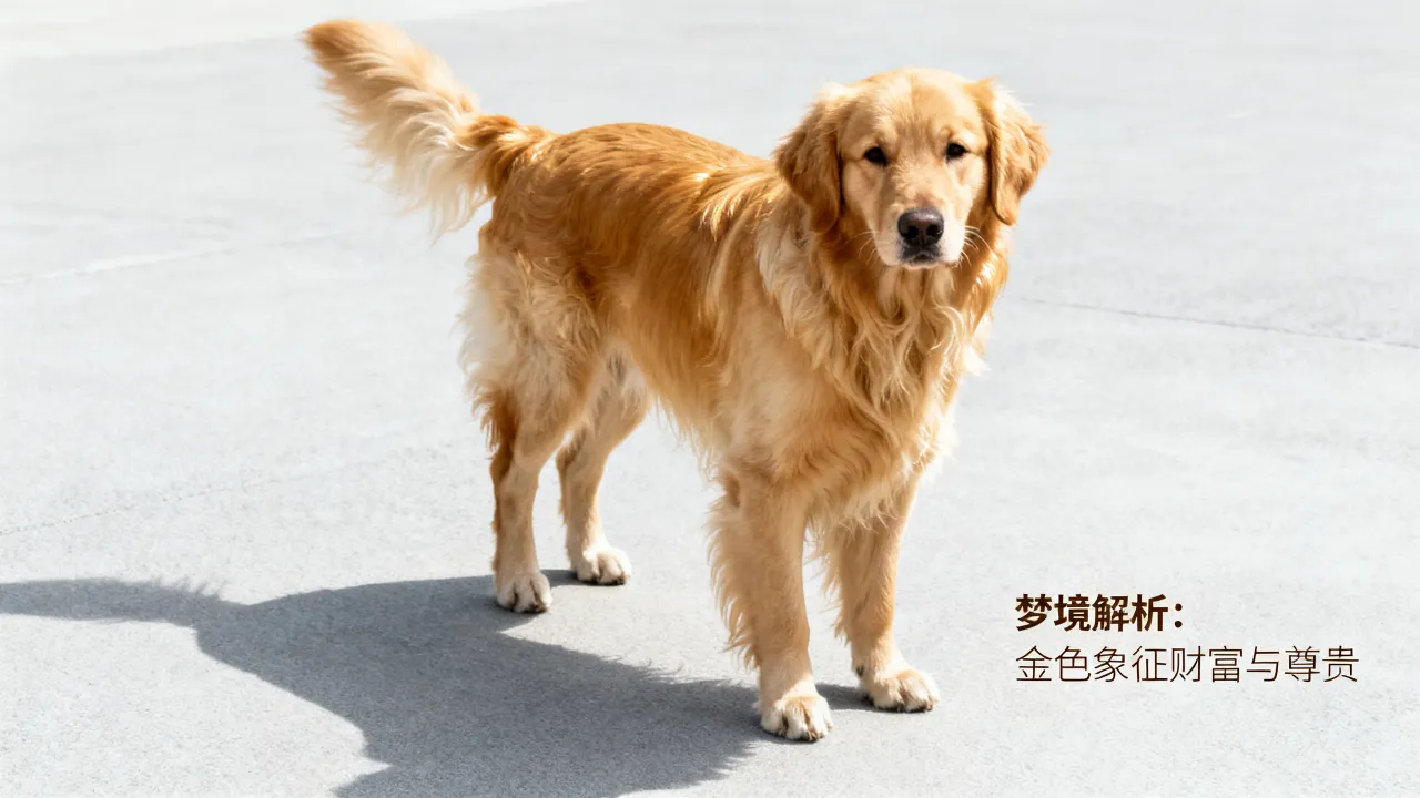 梦见金色狗是什么预兆？，梦见金色狗预示什么