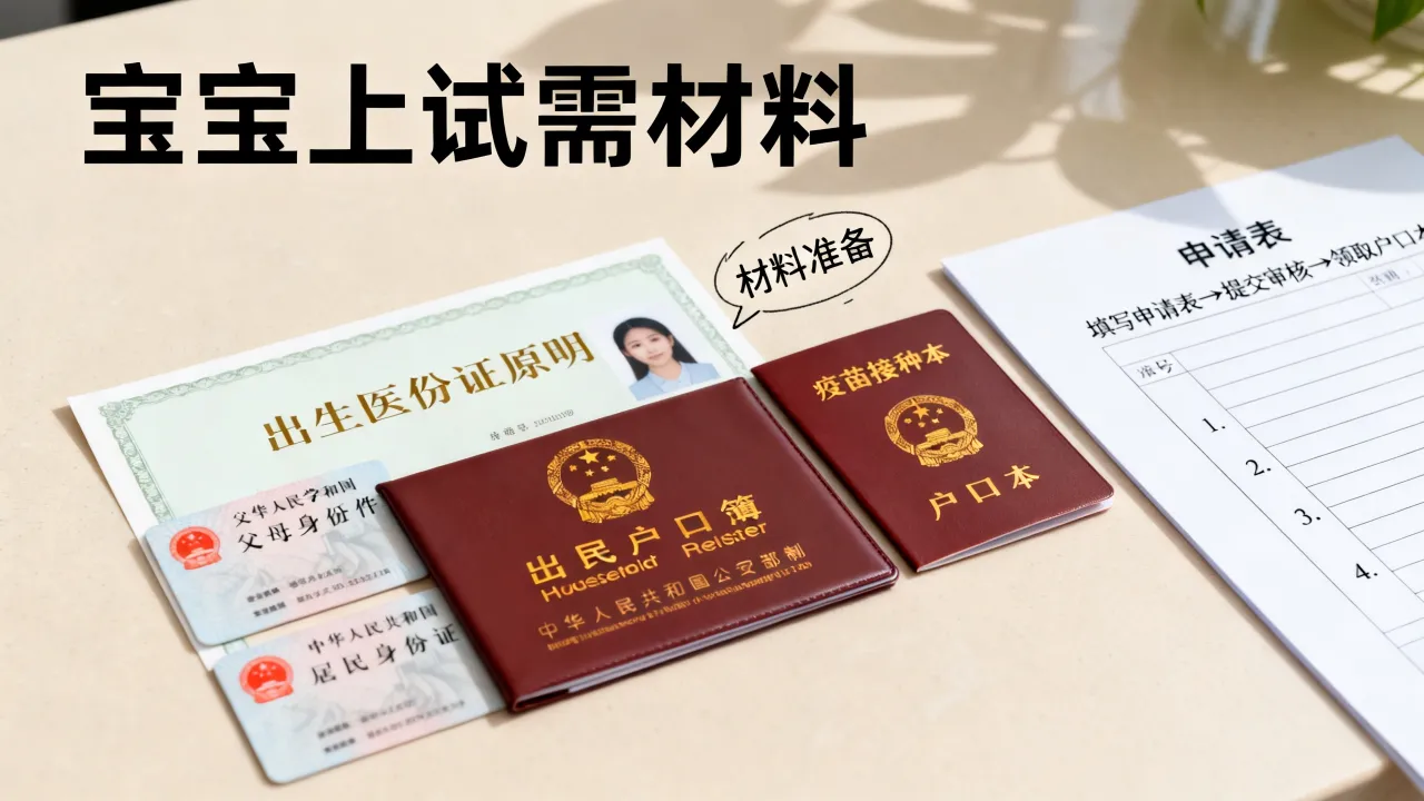 怎么给宝宝上户口起名，宝宝上户口需要什么材料和流程？