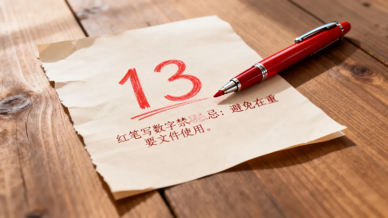 红笔写数字吉凶怎么看，红笔写数字的禁忌和讲究是什么？