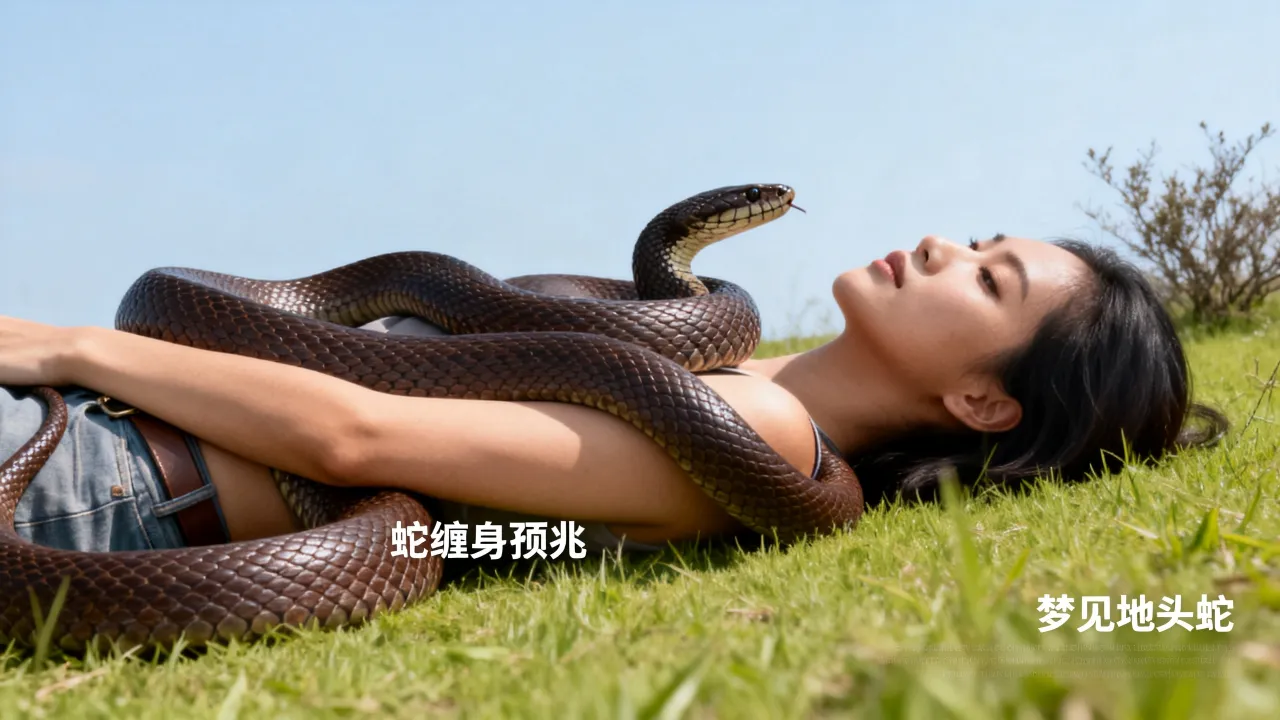 梦见地头蛇是什么征兆，女人梦见蛇缠身有何预兆