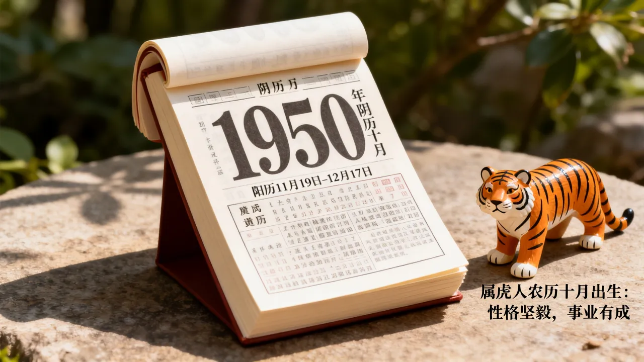 1950年阴历10月是阳历几月几号?属虎人农历十月出生命运如何 1950年阴历10月是阳历几月几号?属虎人农历十月出生命运如何
