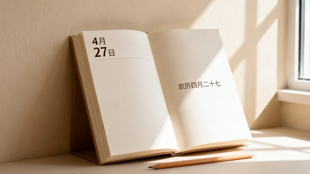 4月27阴历是几月几日?农历四月二十七是阳历几号 4月27阴历是几月几日?农历四月二十七是阳历几号