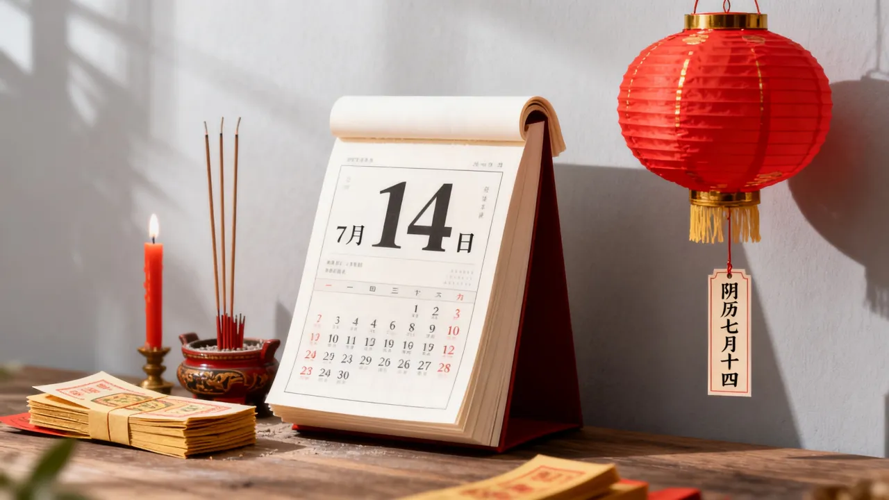 7月14日阴历是几月几号，阴历七月十四是中元节吗？