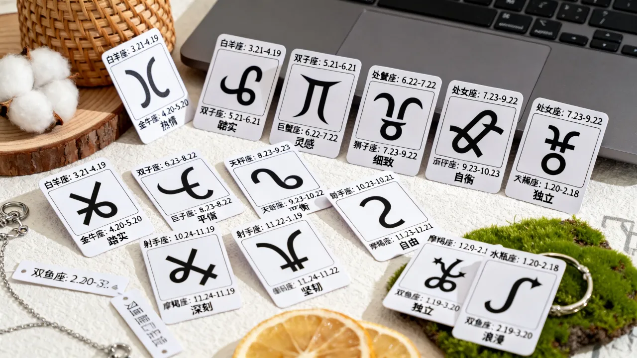 十二星座解答表怎么看？十二星座日期性格查询表大全