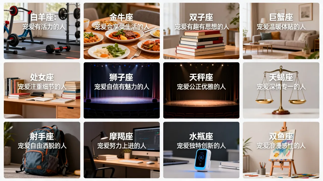 十二星座最宠爱谁？，十二星座最宠爱的人有哪些特征