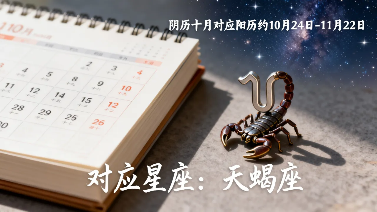 阴历十月是什么星座,阴历十月星座对应阳历怎么算 阴历十月是什么星座,阴历十月星座对应阳历怎么算
