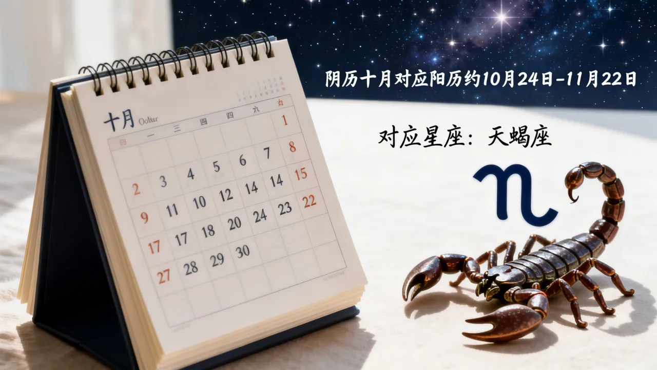 阴历十月是什么星座,阴历十月星座对应阳历怎么算 阴历十月是什么星座,阴历十月星座对应阳历怎么算