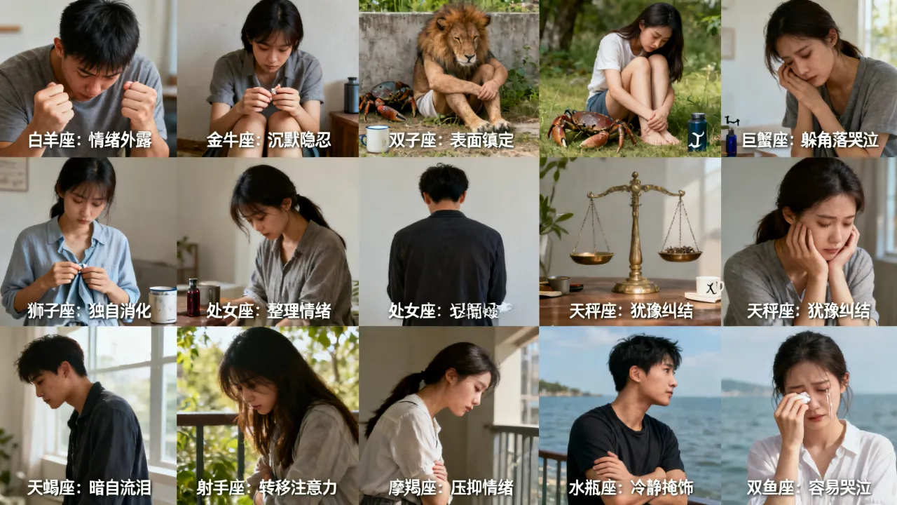 十二星座受伤后有什么表现?哪些星座最容易偷偷流泪? 十二星座受伤后有什么表现?哪些星座最容易偷偷流泪?