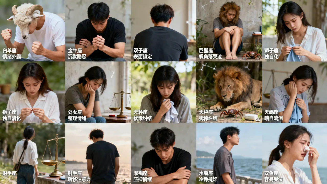 十二星座受伤后有什么表现?哪些星座最容易偷偷流泪? 十二星座受伤后有什么表现?哪些星座最容易偷偷流泪?