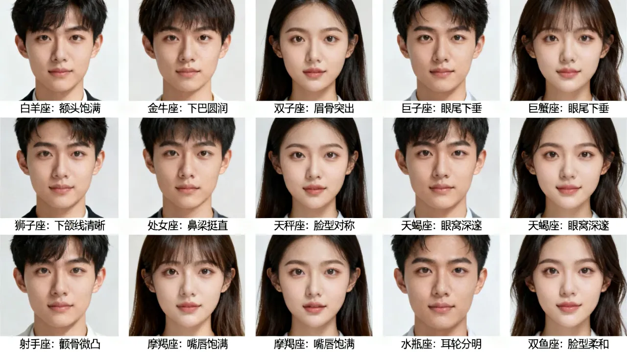 十二星座长相有什么特征？十二星座长相特点排行大全