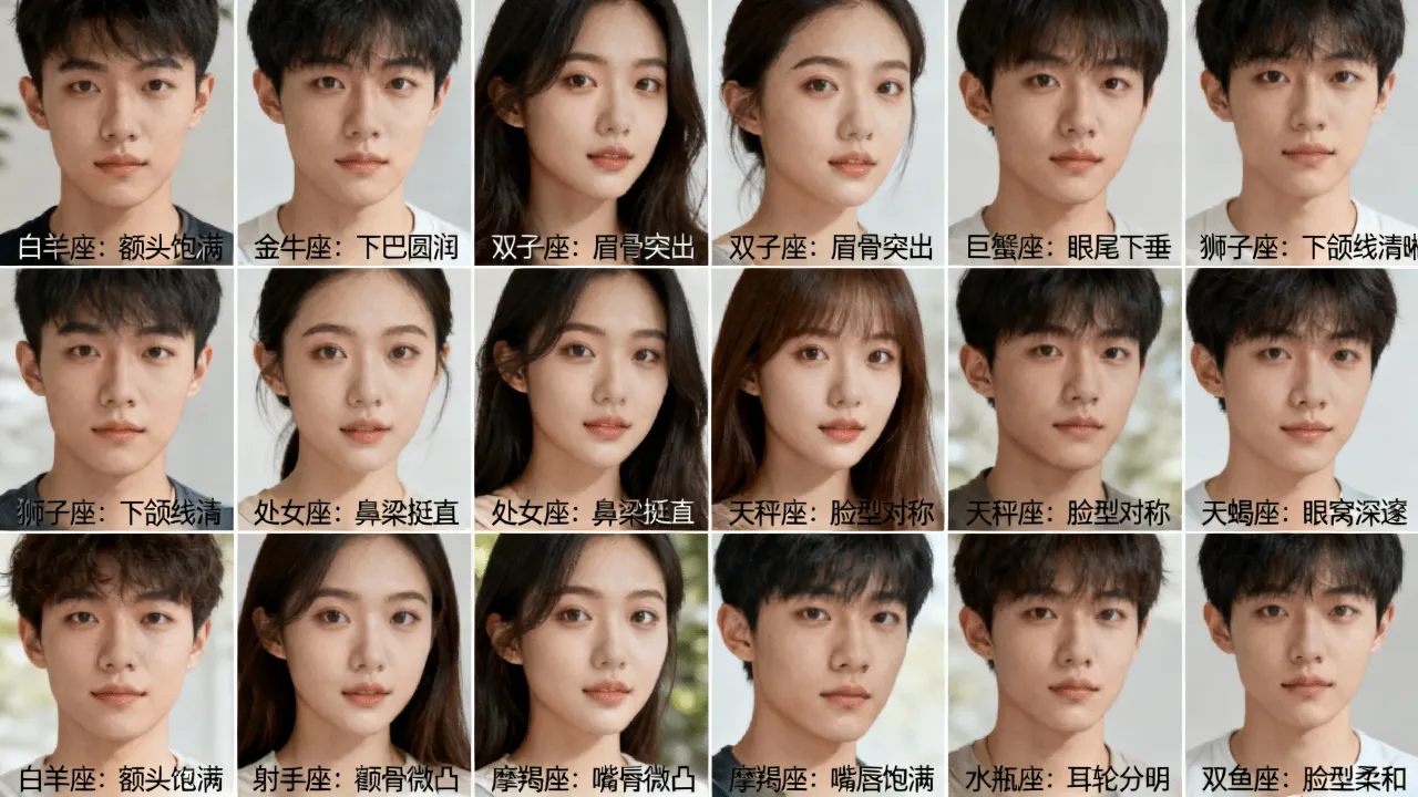 十二星座长相有什么特征？十二星座长相特点排行大全