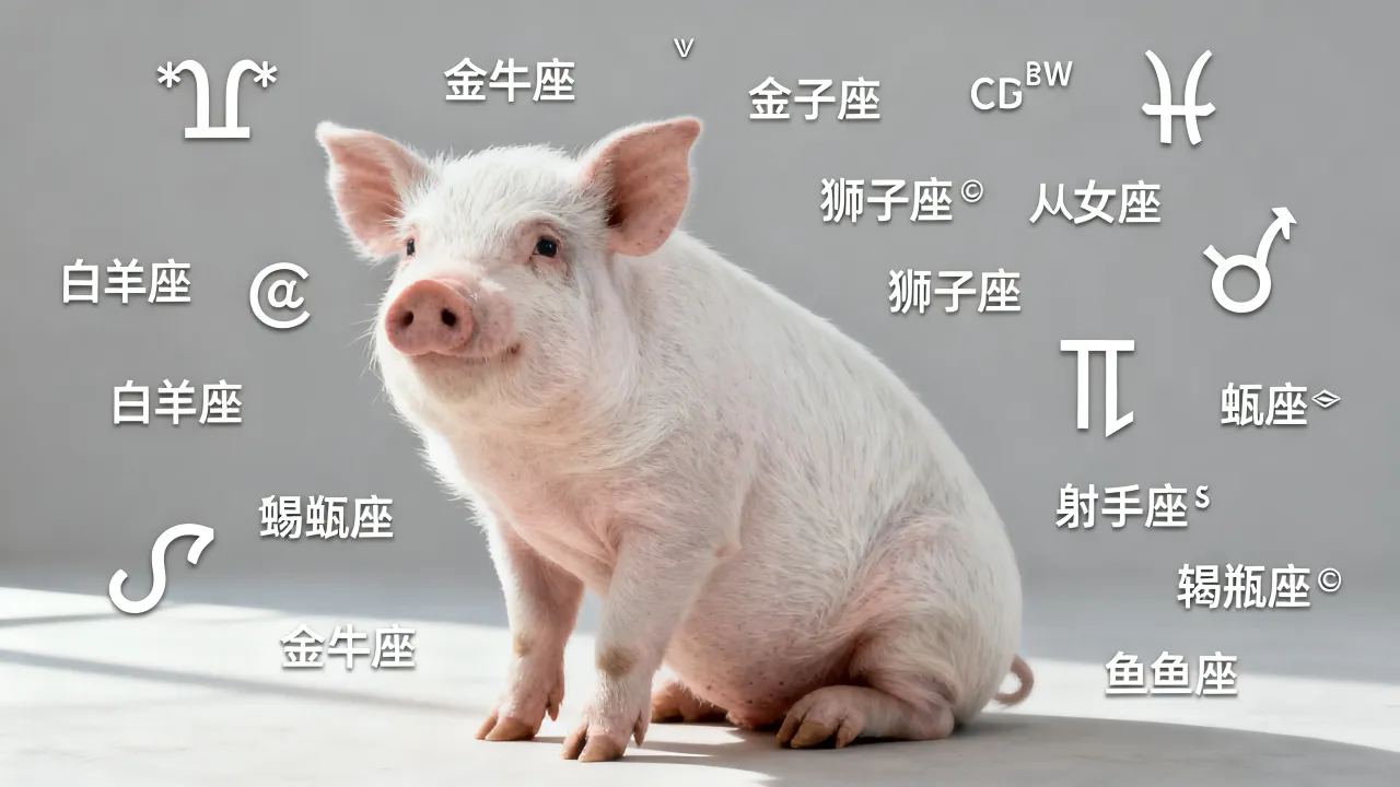 十二星座猪是什么星座，十二星座中属猪的对应星座是什么