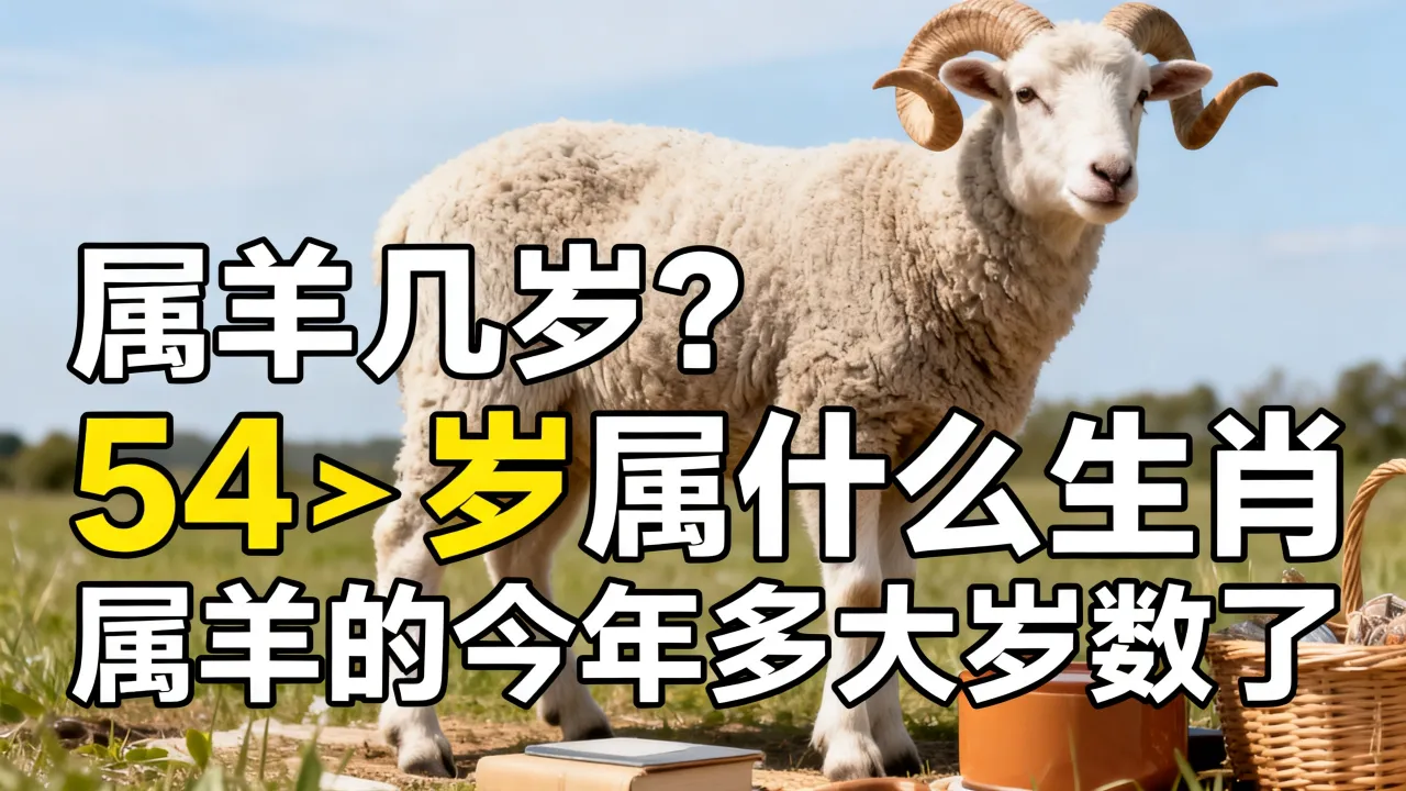 属羊几岁?54岁属什么生肖,属羊的今年多大岁数了 属羊几岁?54岁属什么生肖,属羊的今年多大岁数了
