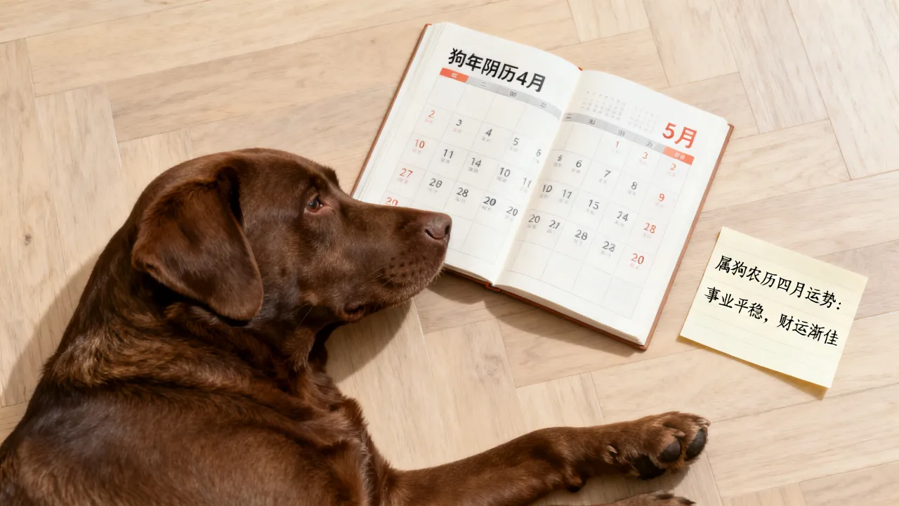 狗年阴历4月是几月几号，属狗农历四月运势如何
