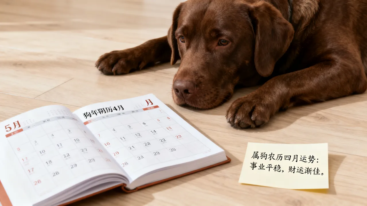 狗年阴历4月是几月几号，属狗农历四月运势如何