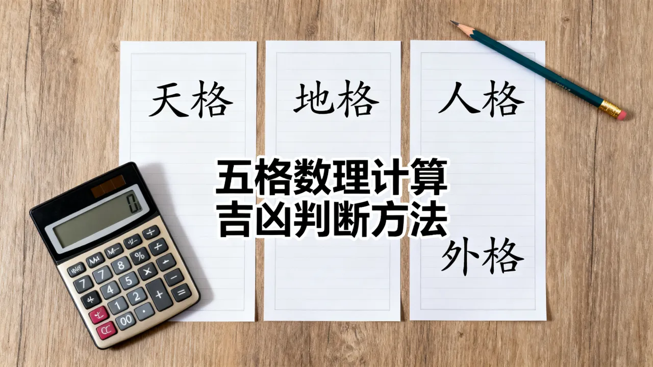 五格怎么判断吉凶？五格数理吉凶如何查询