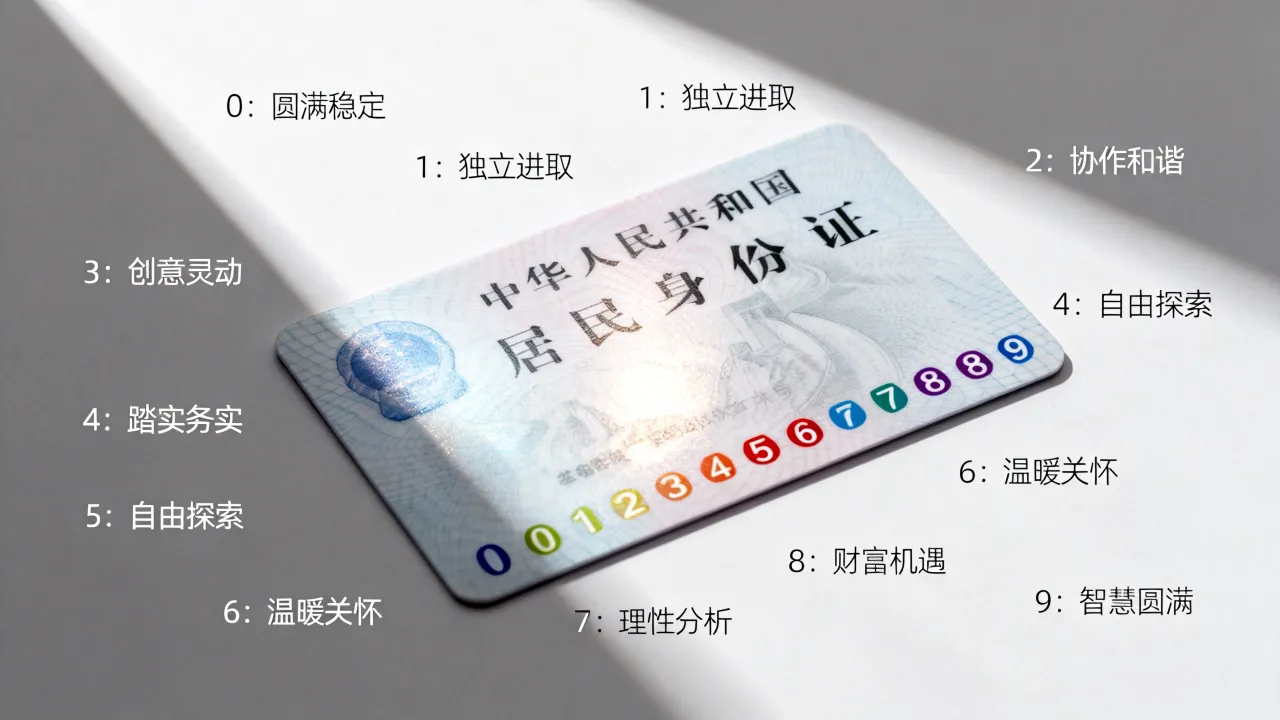 身份证尾号代表的命运准吗，尾号0到9各自暗示什么人生