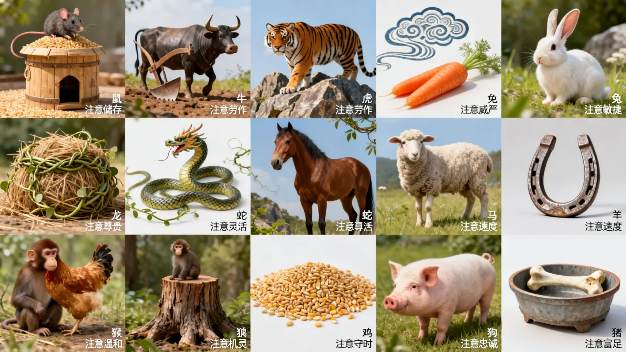 十二生肖分别有哪些讲究，十二生肖的生肖要注意什么？