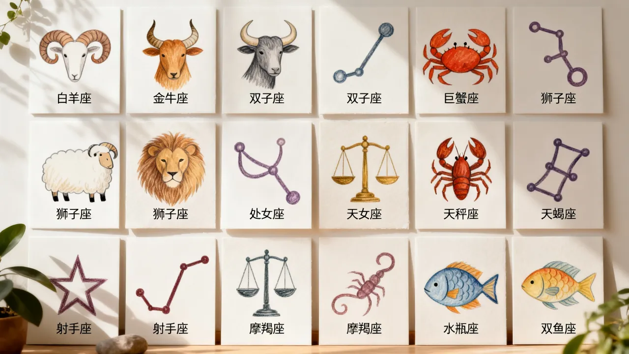 十二星座画画好吗,怎么画十二星座简单又好看? 十二星座画画好吗,怎么画十二星座简单又好看?