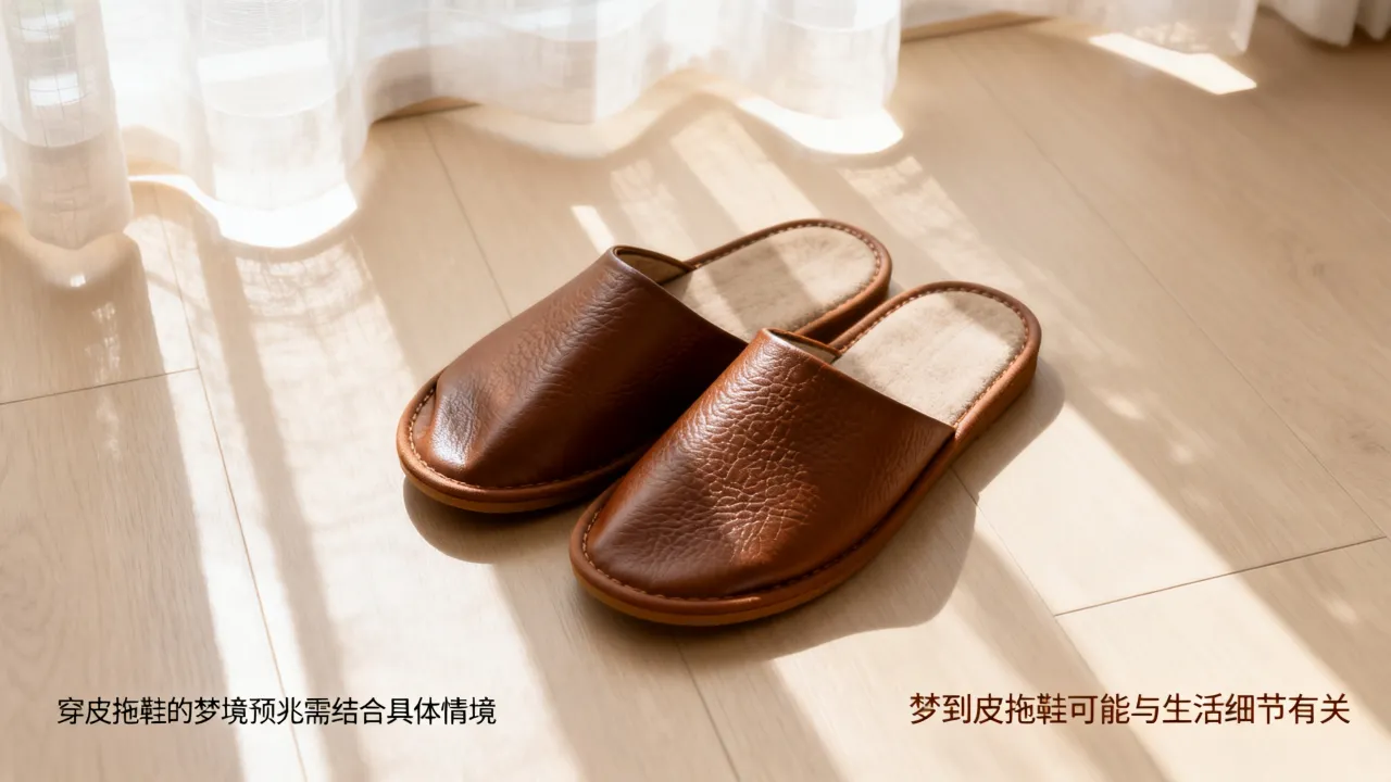 梦到皮拖鞋怎么回事，梦见穿皮拖鞋有什么预兆好不好