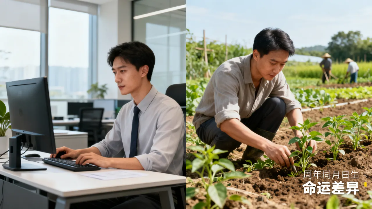 同时出生的人为什么命运不同，同年同月同日生的人命运会一样吗