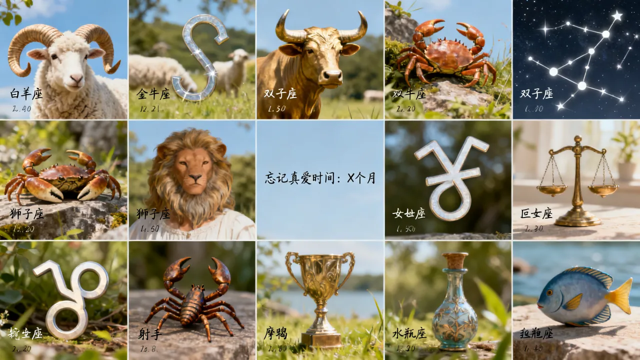十二星座忘记真爱需要多久?哪个星座最容易忘记真爱 十二星座忘记真爱需要多久?哪个星座最容易忘记真爱
