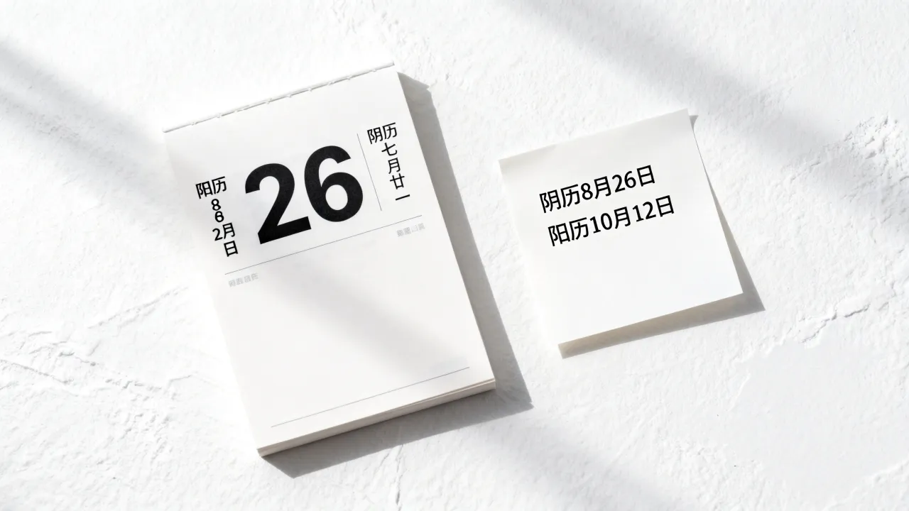 阳历8月26日是阴历几月几号,阴历8月26日是阳历几月几号? 阳历8月26日是阴历几月几号,阴历8月26日是阳历几月几号?