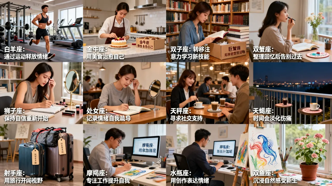 十二星座失恋后都有什么表现，十二星座失恋后如何快速走出来？