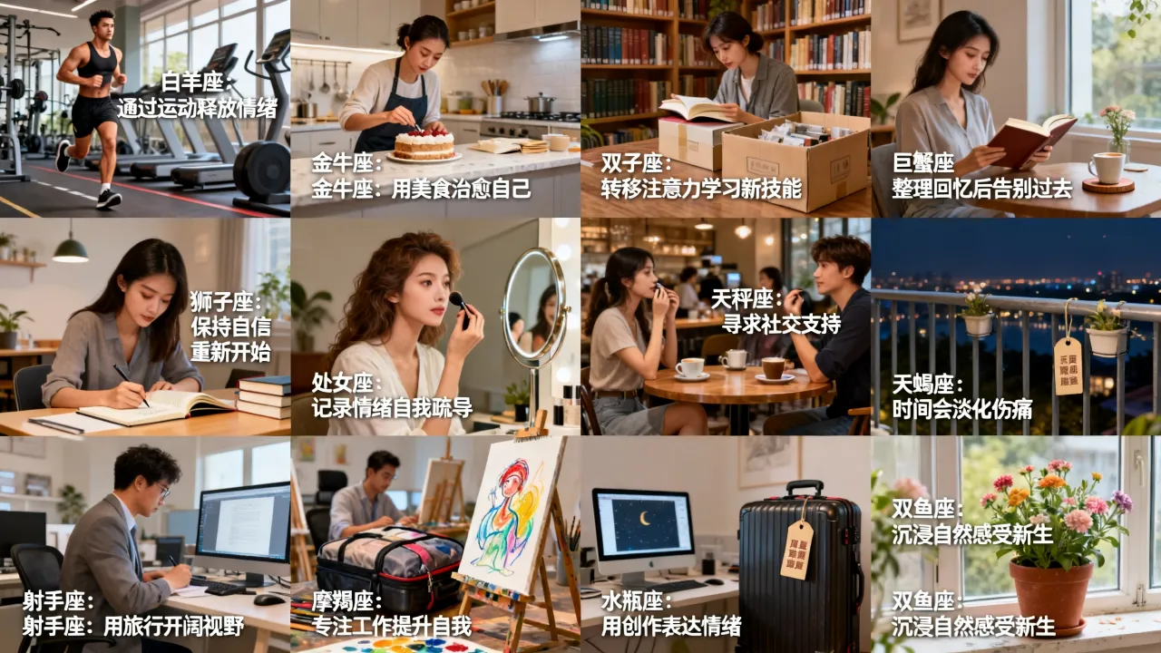 十二星座失恋后都有什么表现，十二星座失恋后如何快速走出来？