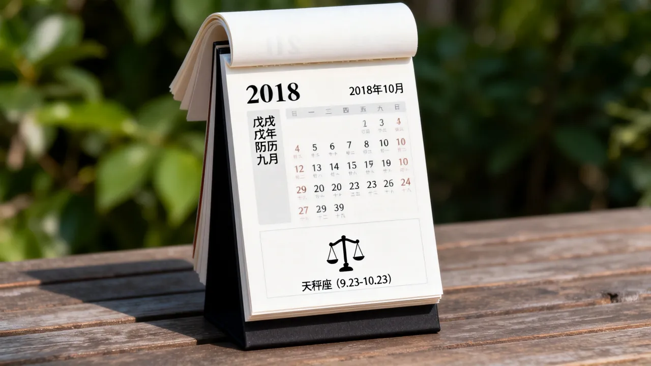 戊戌年阴历九月是阳历几月几号,2018年农历九月是什么星座? 戊戌年阴历九月是阳历几月几号,2018年农历九月是什么星座?