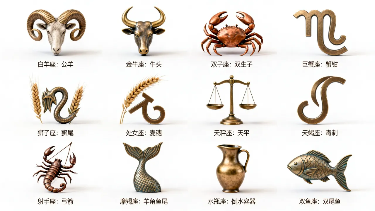 十二星座标志有哪些,十二星座符号图片有哪些含义 十二星座标志有哪些,十二星座符号图片有哪些含义