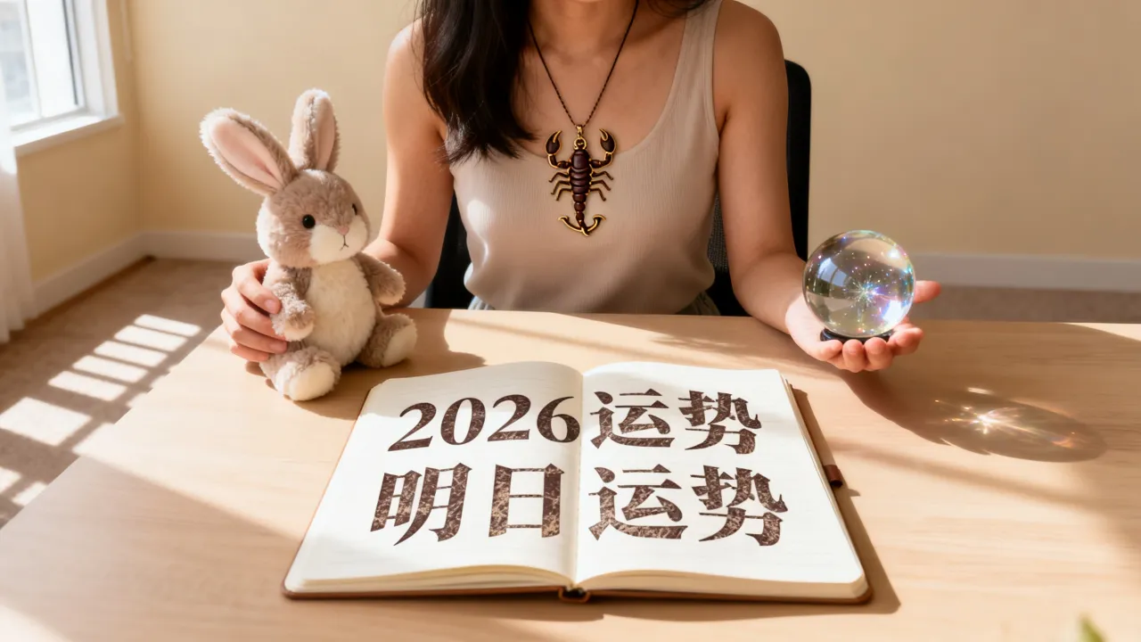 天蝎女属兔2026运势如何，属兔天蝎女明日运势怎样？