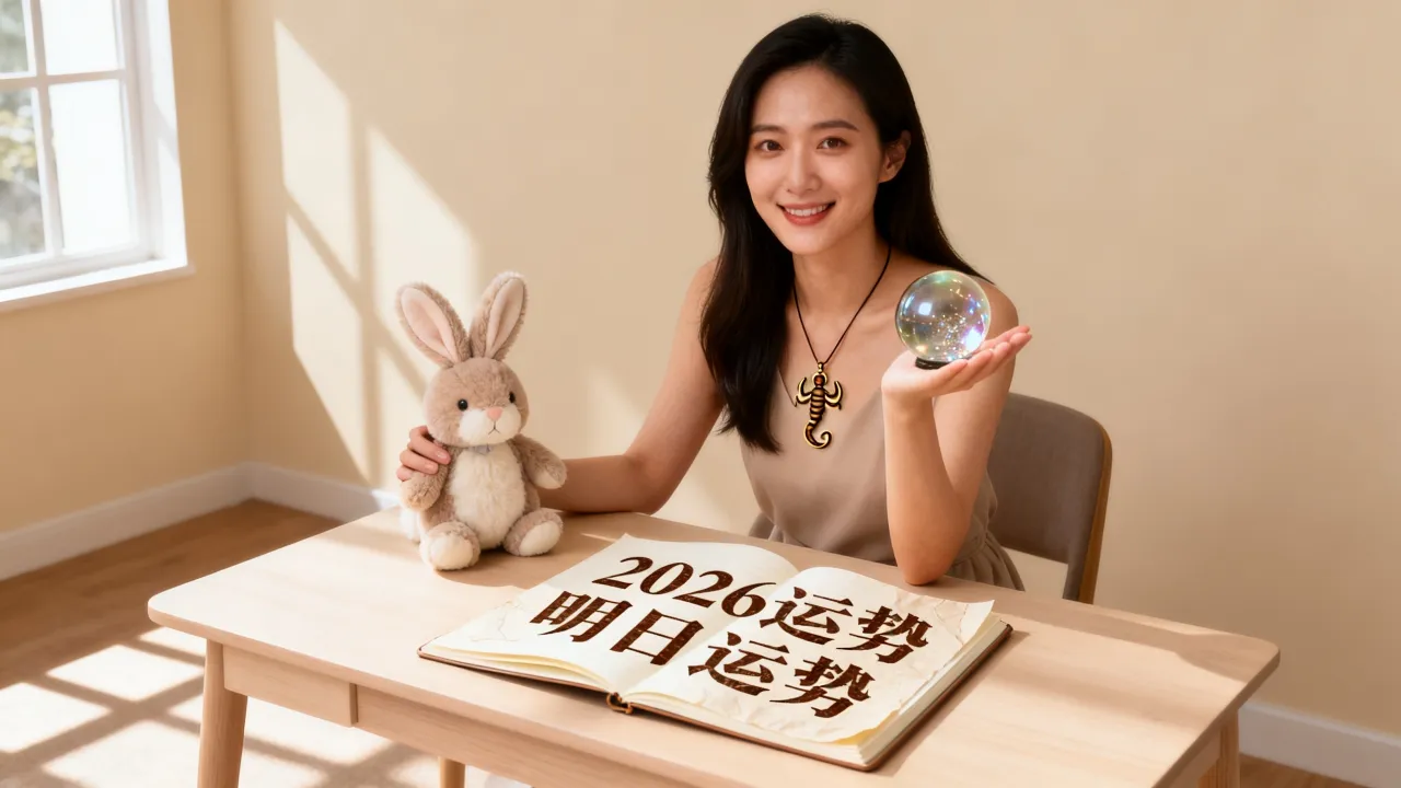 天蝎女属兔2026运势如何，属兔天蝎女明日运势怎样？