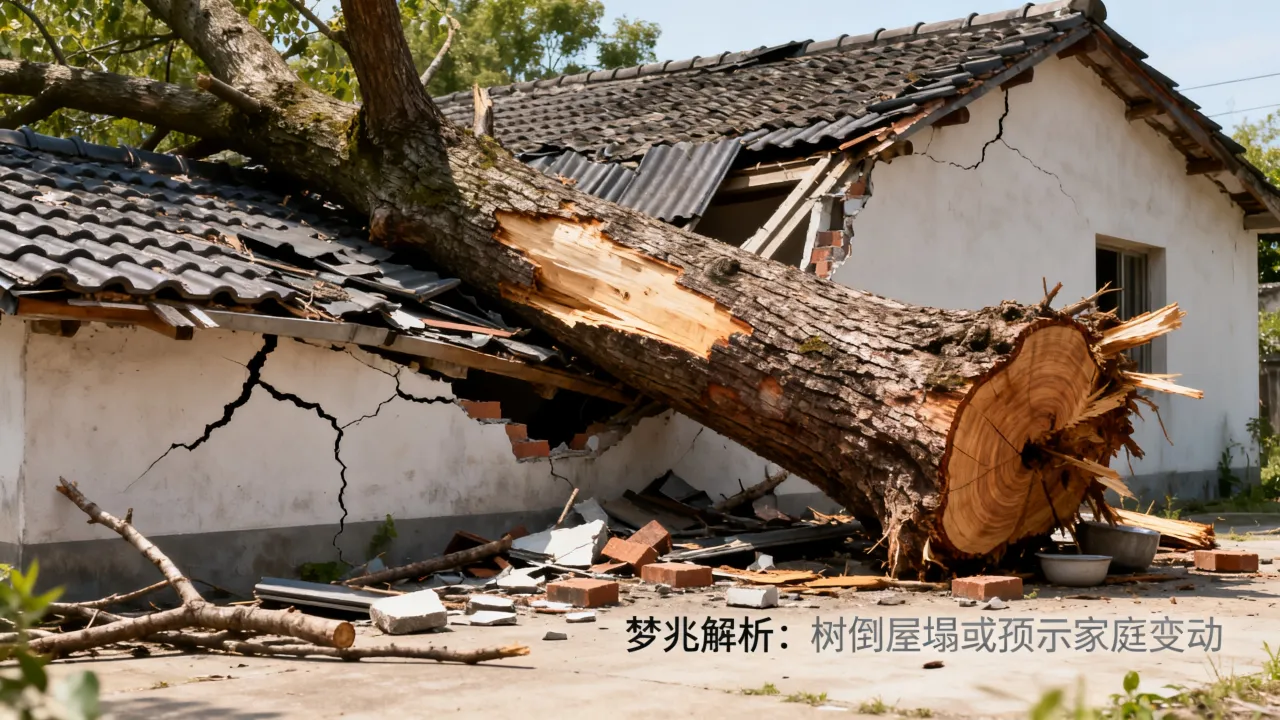 梦到树倒屋塌是什么征兆,梦见大树倒塌房子塌了有何预兆 梦到树倒屋塌是什么征兆,梦见大树倒塌房子塌了有何预兆