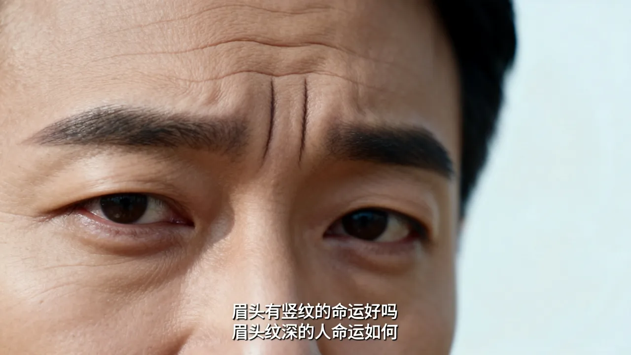 眉头有竖纹的命运好吗，眉头纹深的人命运如何
