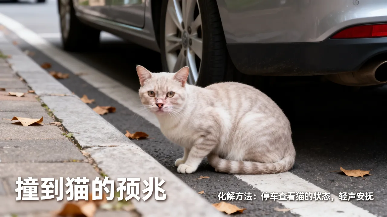 撞到猫怎么化解吉凶？撞到猫有什么预兆和征兆怎么化解