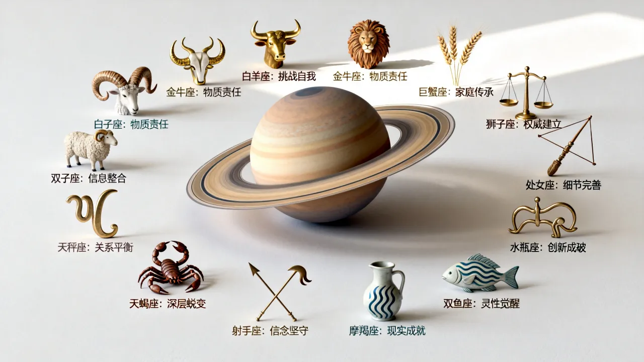 土星在十二星座分别代表什么,土星落入各星座的业力影响有哪些? 土星在十二星座分别代表什么,土星落入各星座的业力影响有哪些?