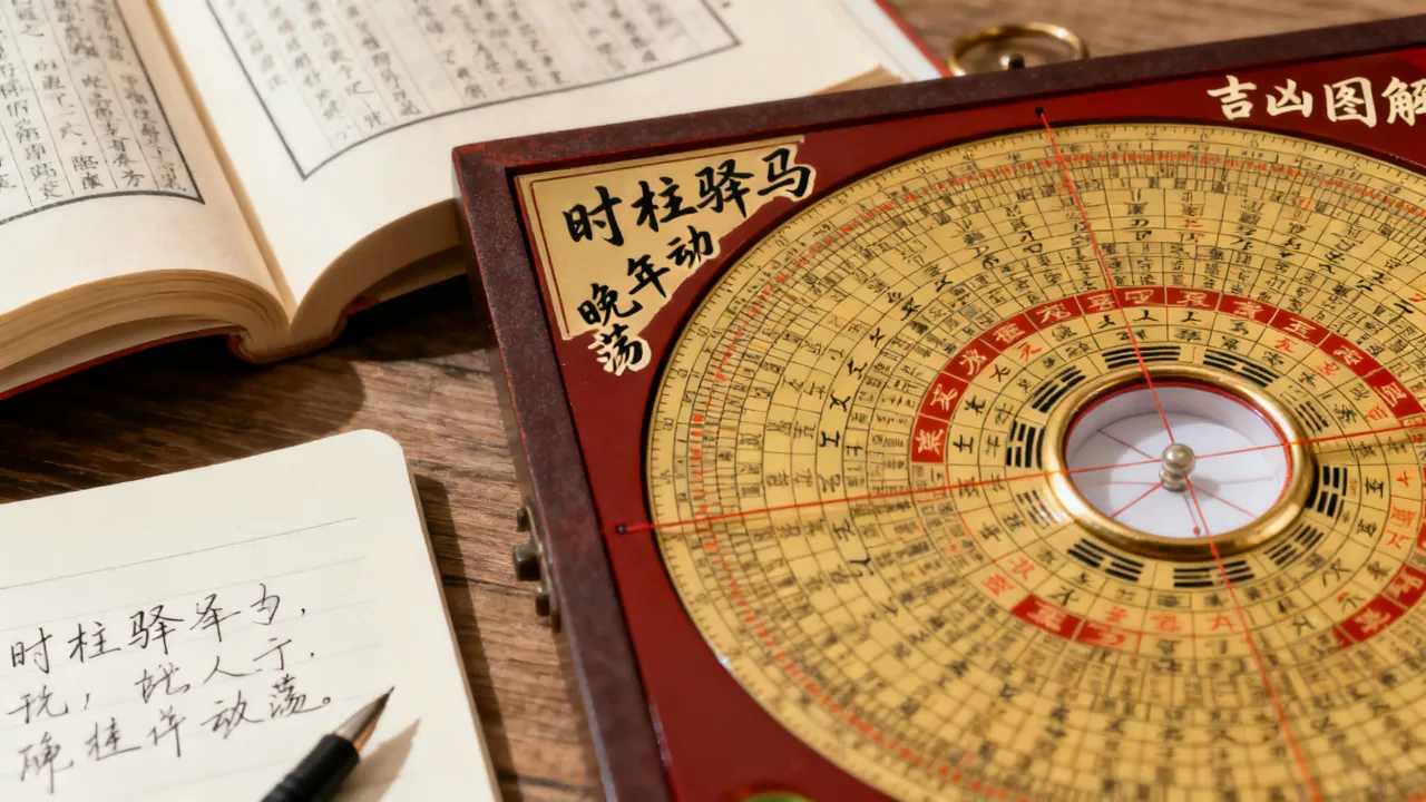 时柱驿马怎么看吉凶图解，时柱驿马逢冲晚年动荡吗