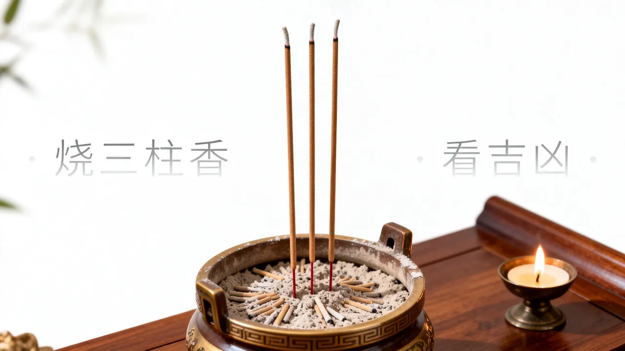 烧三柱看吉凶怎么看，烧三柱香有什么讲究