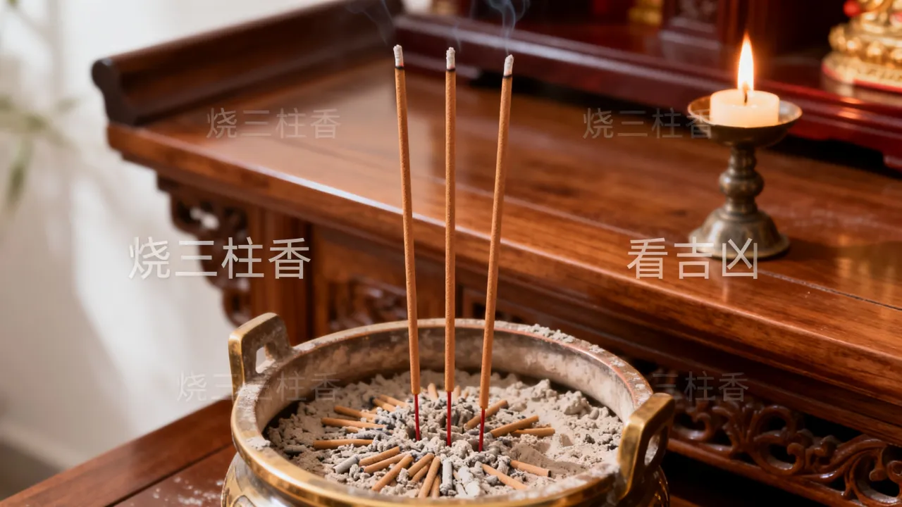 烧三柱看吉凶怎么看，烧三柱香有什么讲究