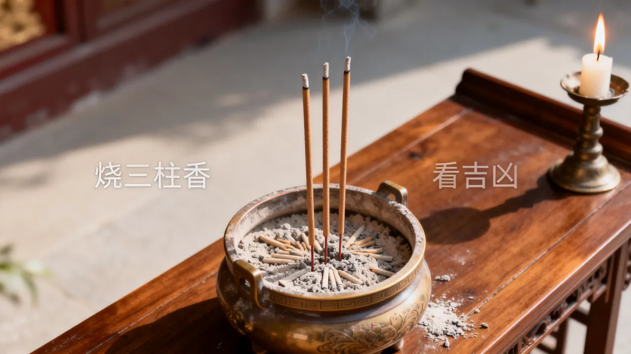 烧三柱看吉凶怎么看，烧三柱香有什么讲究