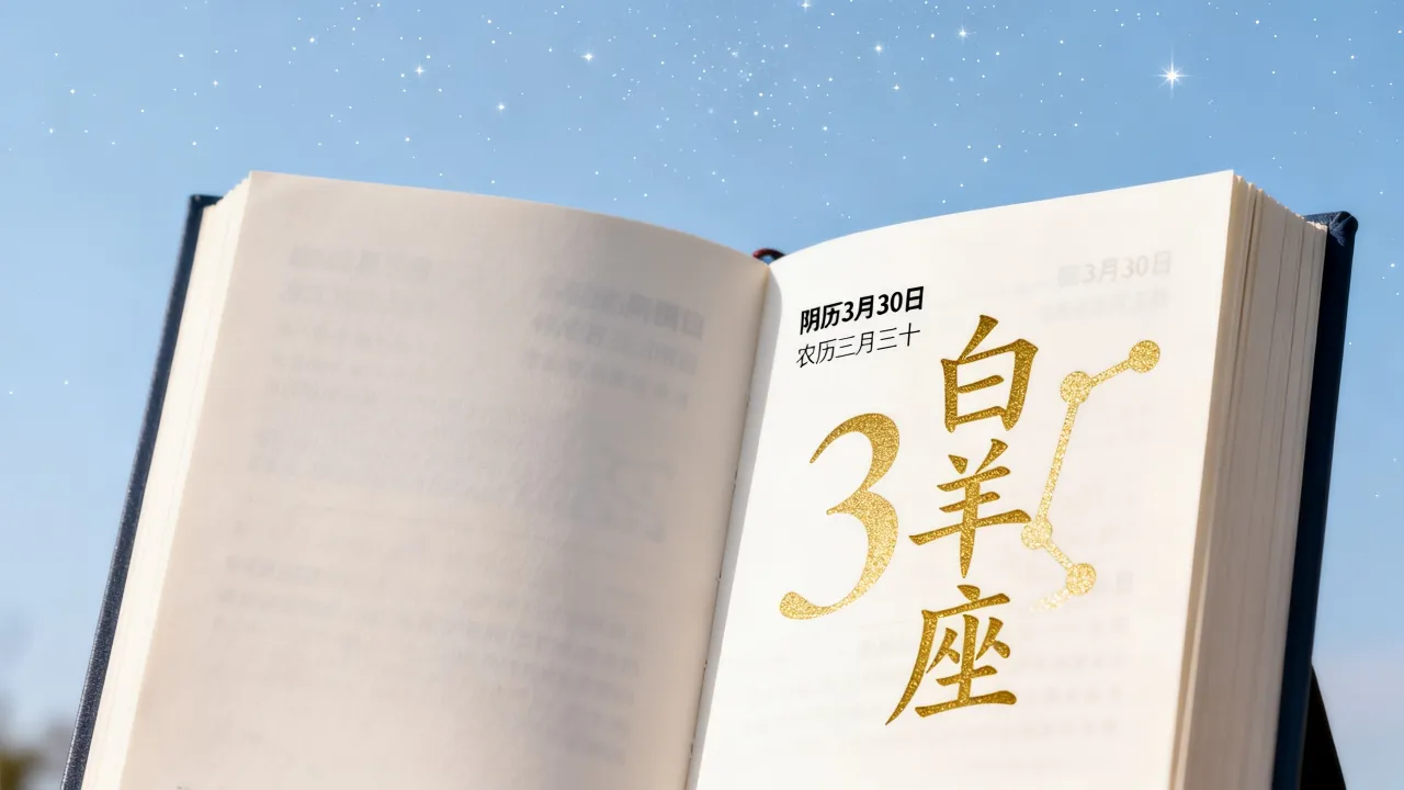 阴历3月30日是什么星座,农历三月三十是哪个星座? 阴历3月30日是什么星座,农历三月三十是哪个星座?