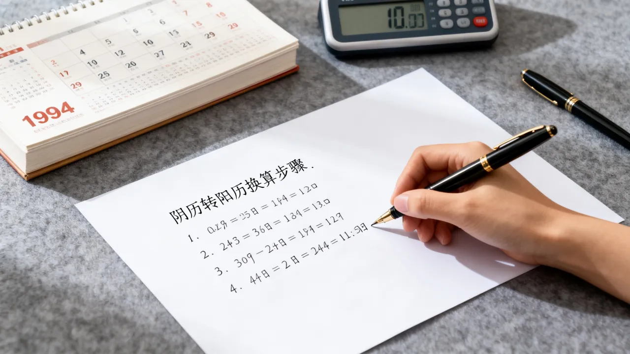 1994年阴历是阳历几月几号，怎么换算最准确？