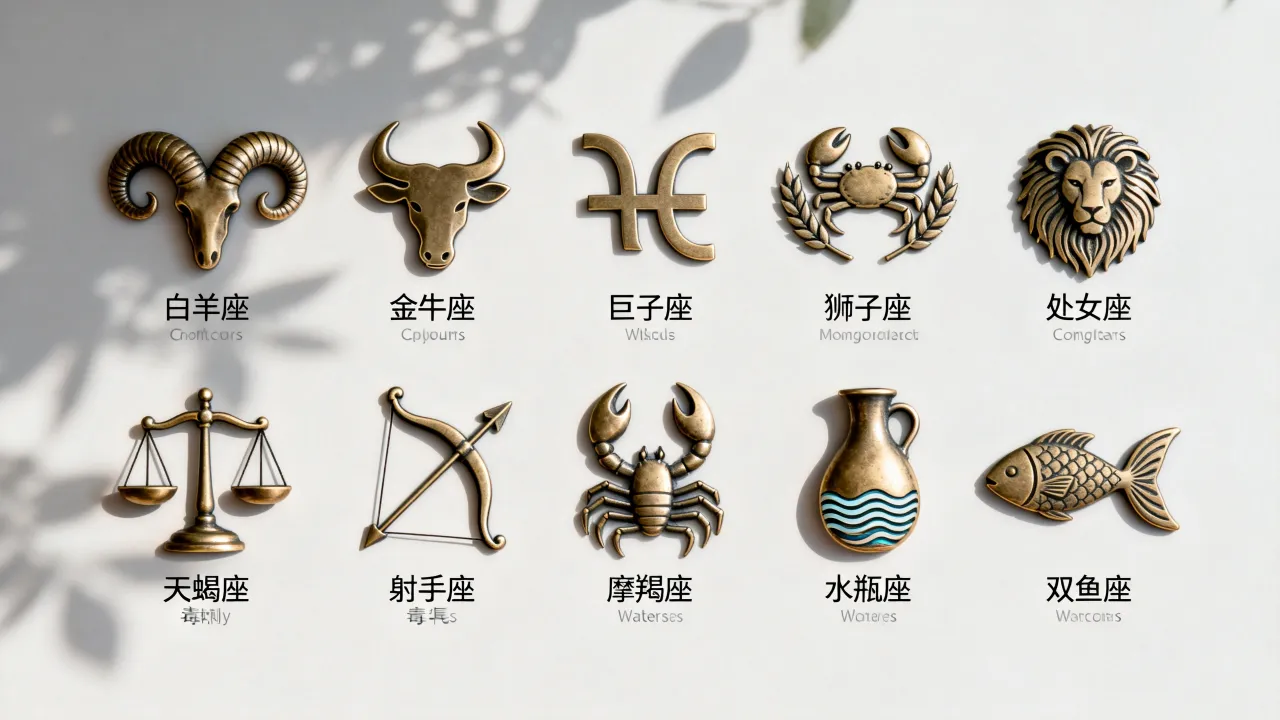 十二星座符文图片各代表什么,十二星座符文怎么画? 十二星座符文图片各代表什么,十二星座符文怎么画?