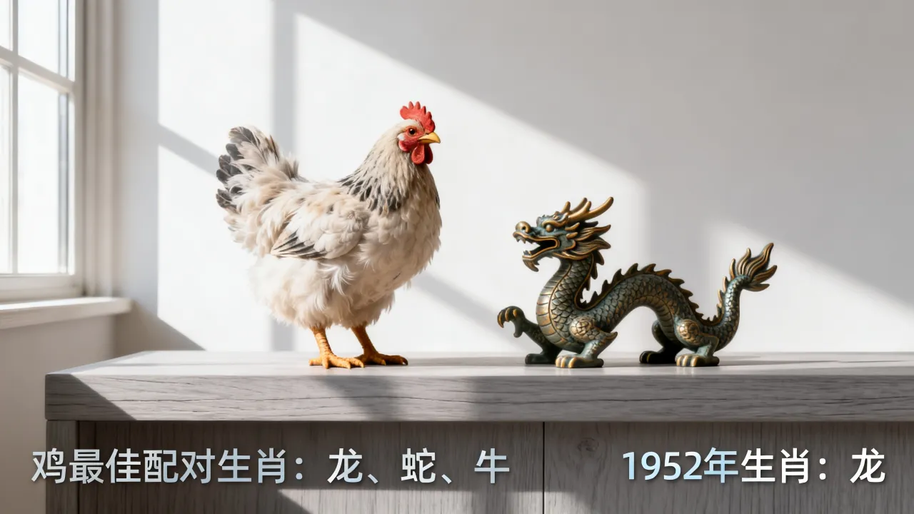 鸡配什么生肖最好，52年属什么生肖？