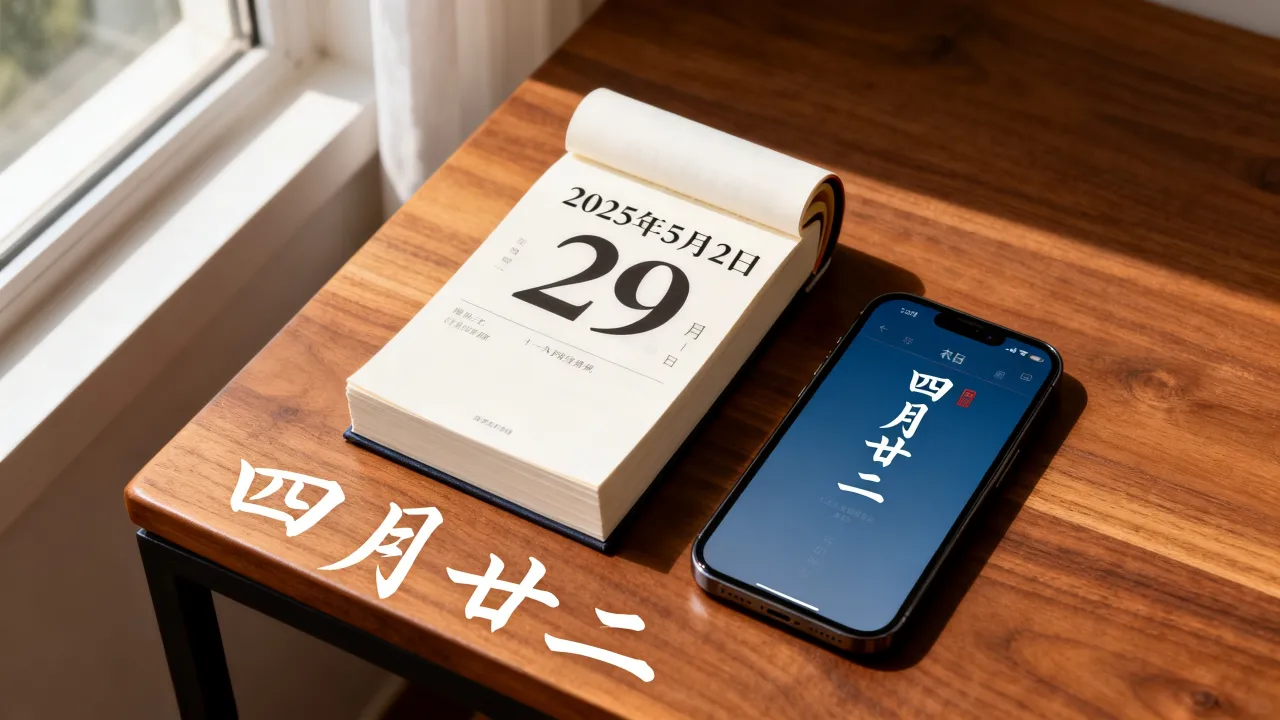 5月29阴历多少，2025年5月29日农历几月几号？