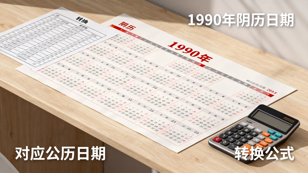 1990年阴历日历对照表是什么?,农历公历怎么转换 1990年阴历日历对照表是什么?,农历公历怎么转换